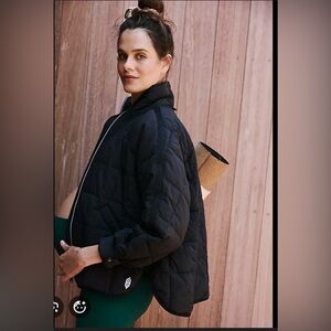 X Hatch Pippa Maternity by Free People Black Puffer Jacket